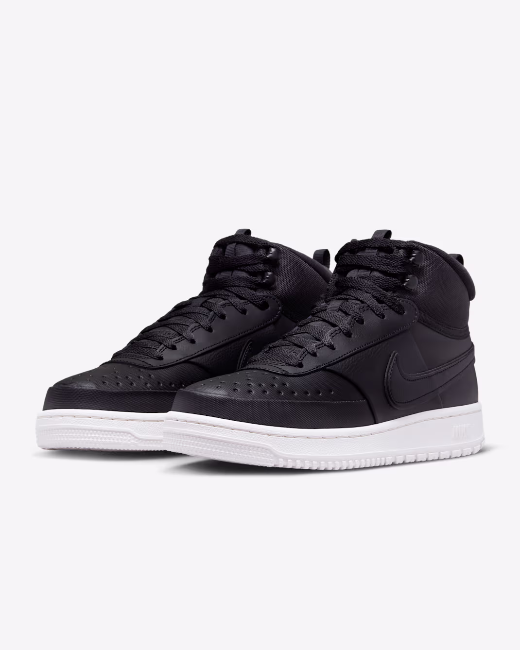 Nike Court Vision Mid Men's Winterized Shoes "Phantom/Black" view 3