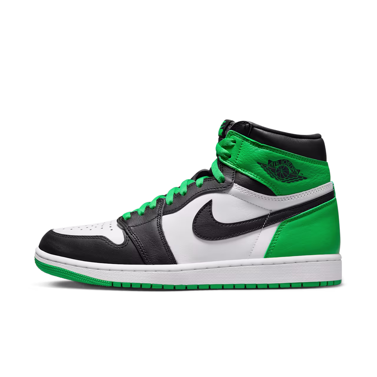 Air Jordan 1 High "Black and Lucky Green"