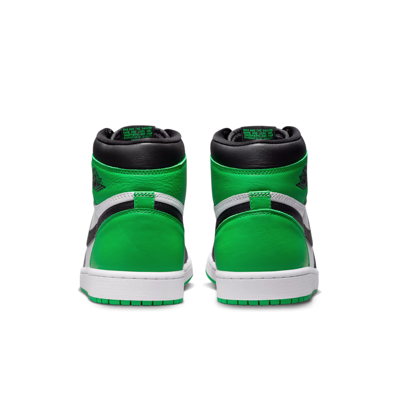 Air Jordan 1 High "Black and Lucky Green" view 4