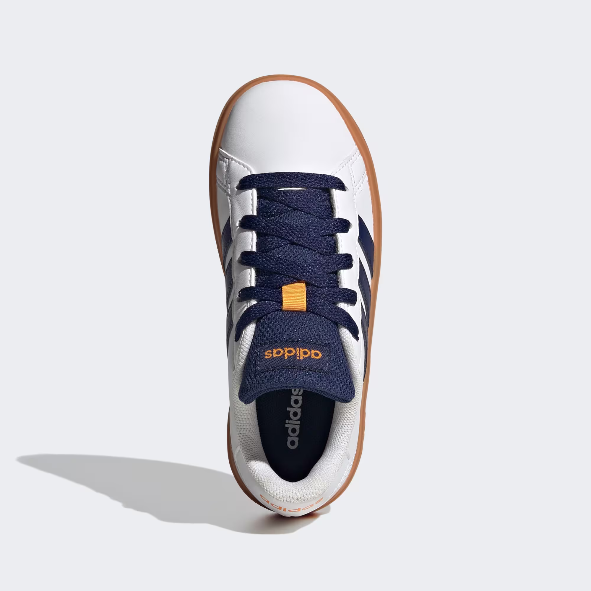 Grand Court Lifestyle Lace-Up Tennis Shoes "Cloud White" view 2