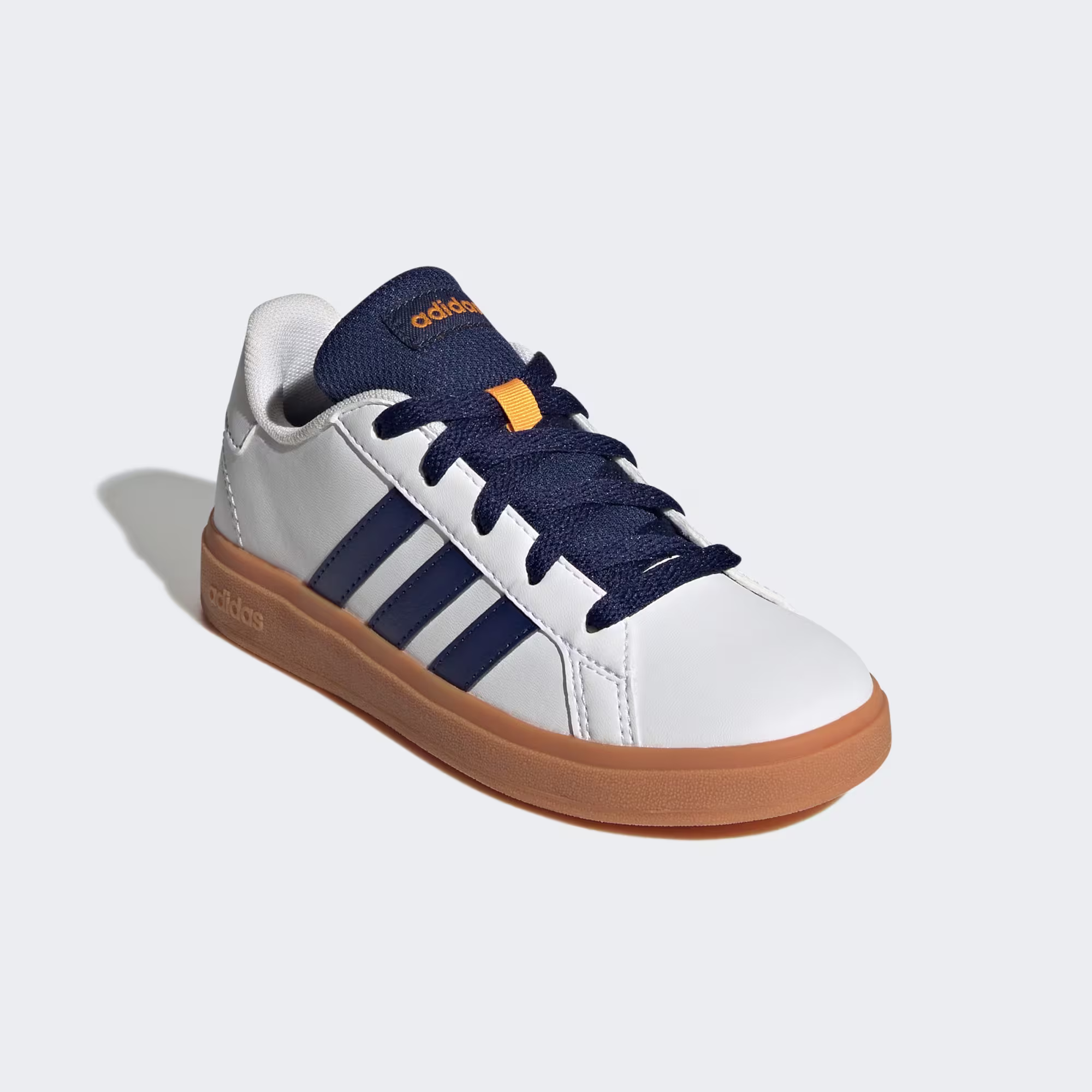 Grand Court Lifestyle Lace-Up Tennis Shoes "Cloud White" view 4