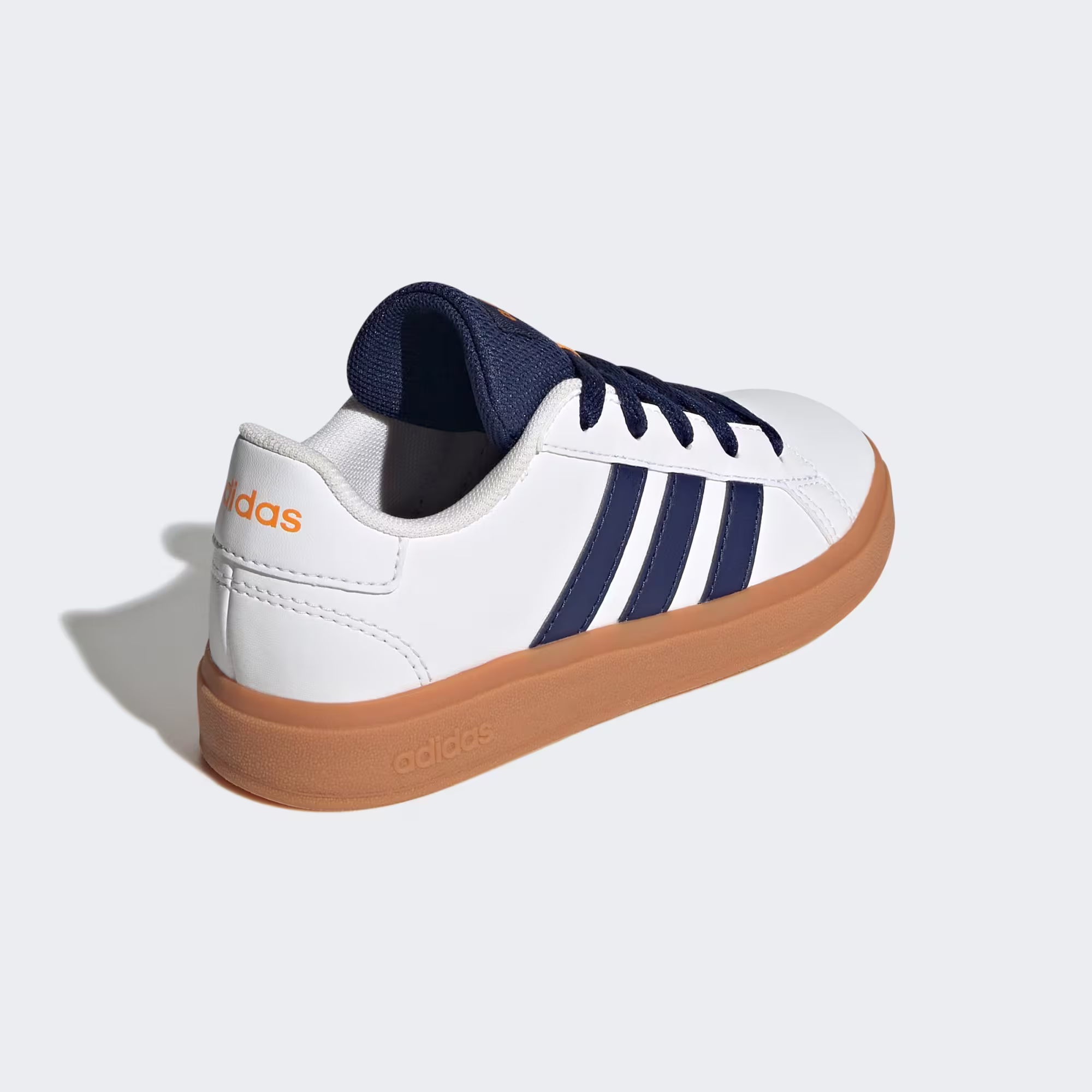 Grand Court Lifestyle Lace-Up Tennis Shoes "Cloud White" view 5