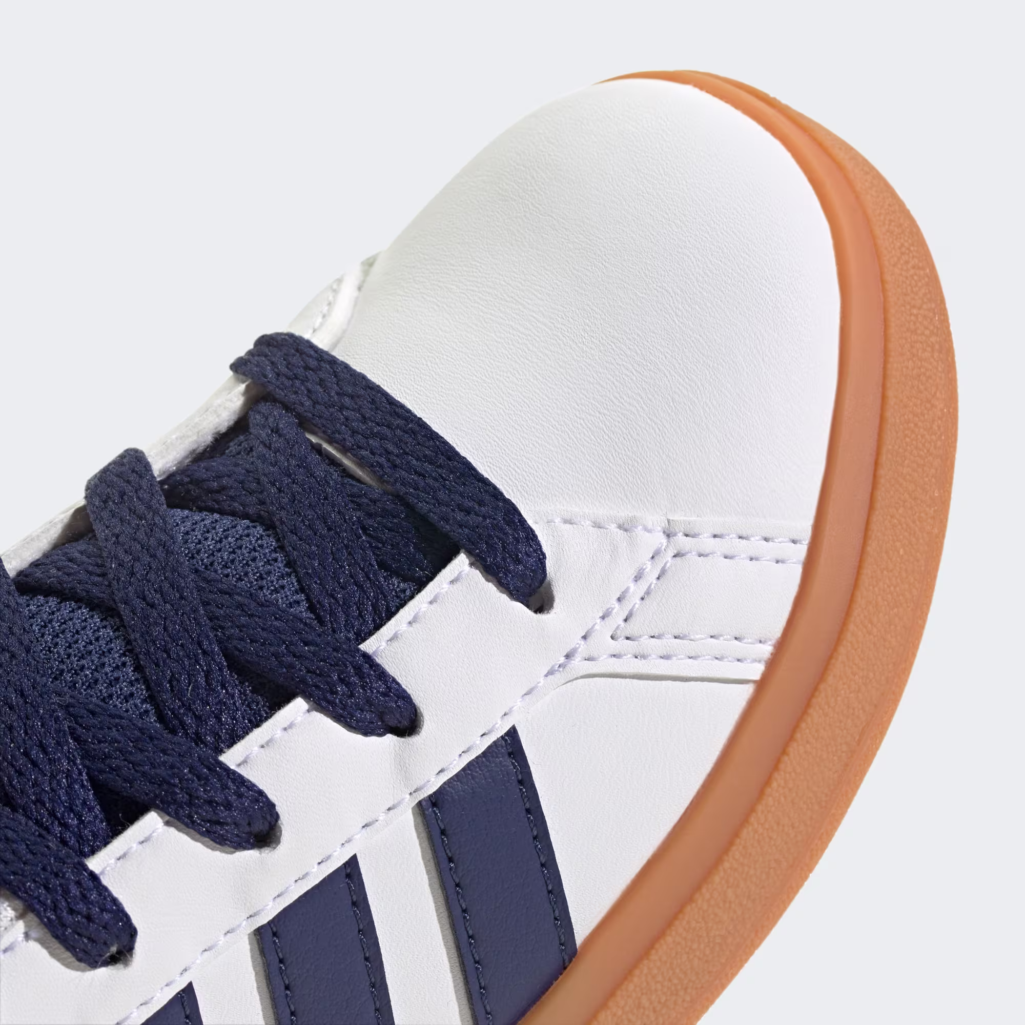 Grand Court Lifestyle Lace-Up Tennis Shoes "Cloud White" view 7