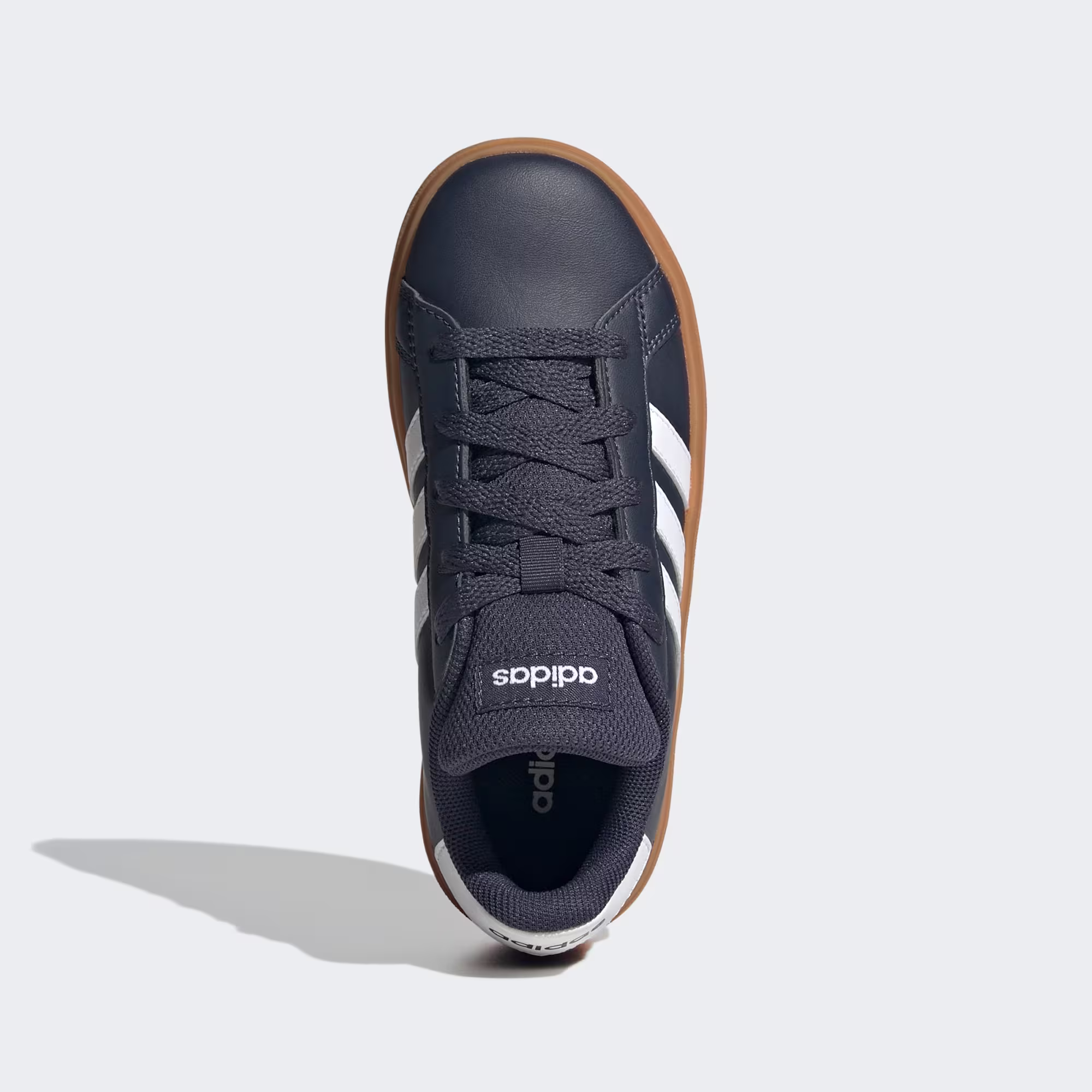 Grand Court Lifestyle Lace-Up Tennis Shoes "Shadow Navy" view 2