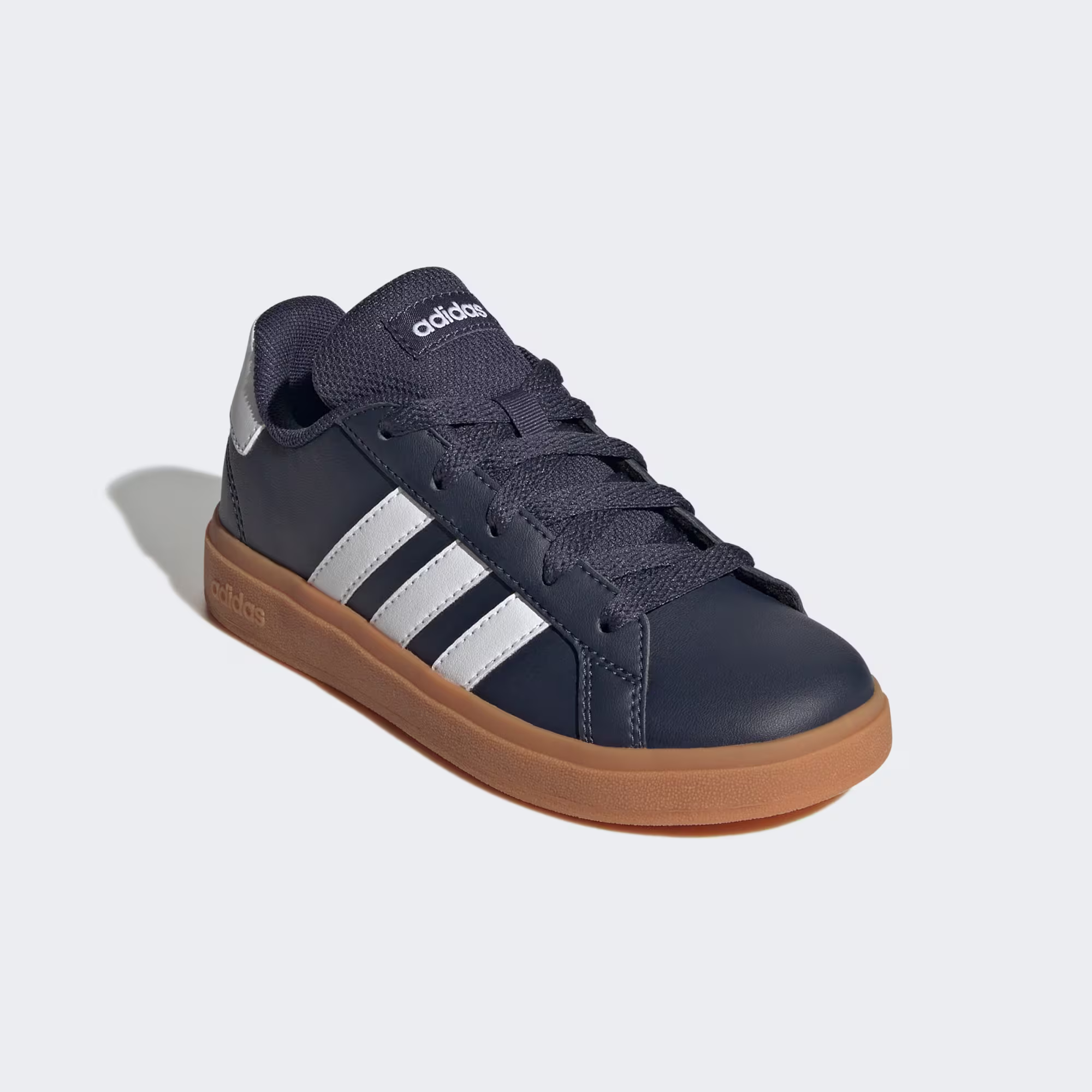 Grand Court Lifestyle Lace-Up Tennis Shoes "Shadow Navy" view 4