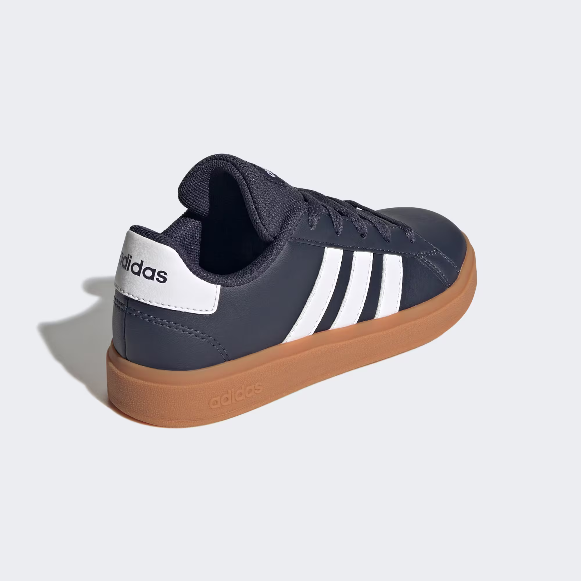 Grand Court Lifestyle Lace-Up Tennis Shoes "Shadow Navy" view 5