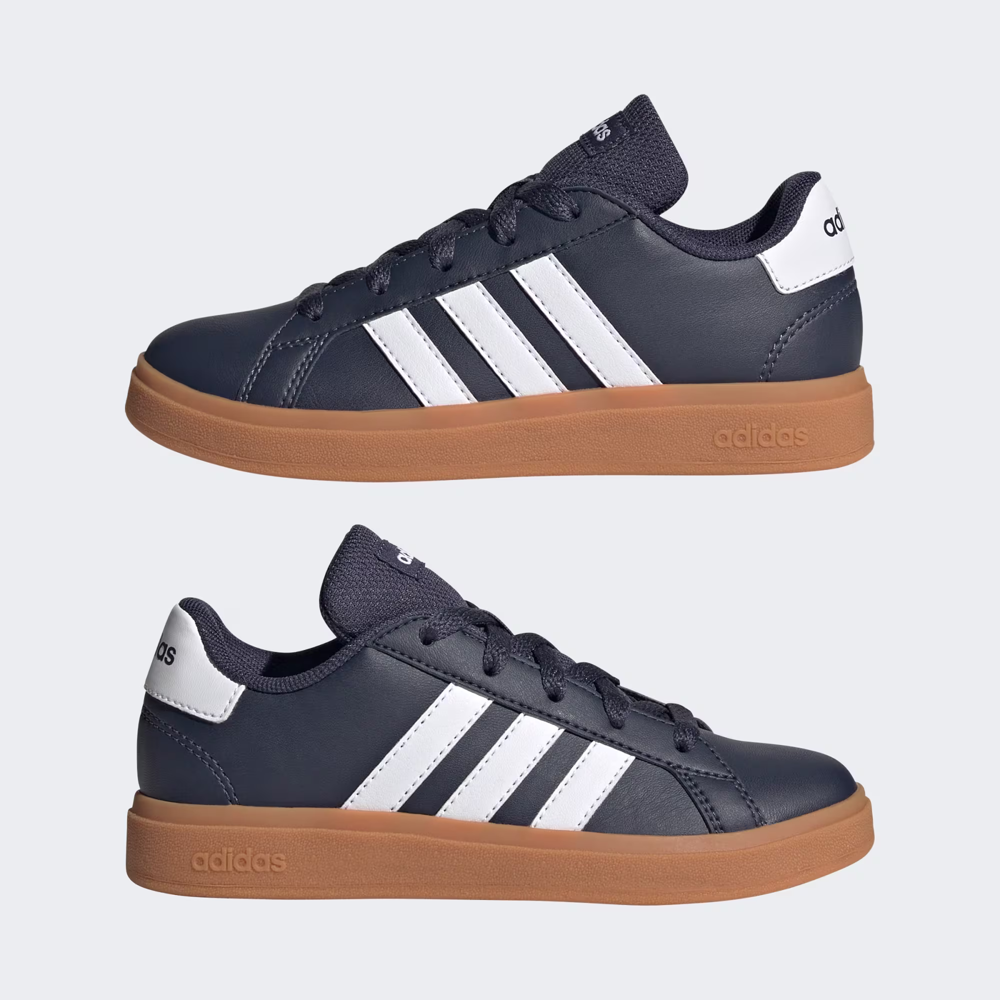 Grand Court Lifestyle Lace-Up Tennis Shoes "Shadow Navy" view 6